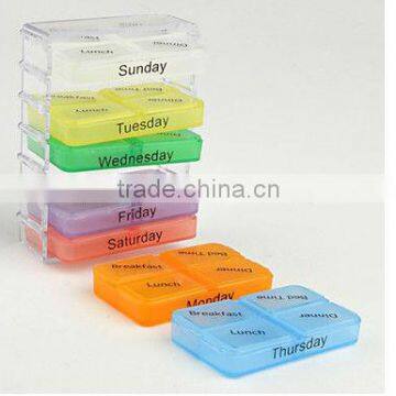colorful 7 days design pill box with rack mold manufacturer shanghai China RFQ die injection mold maker