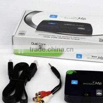 Stocks for 2014 newest hot selling Jyazbox M6 Dual Core Android TV Box