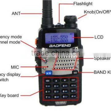 BaoFeng UV 5RA VHF/UHF Two Way Radio Transceiver Walkie Talkie+New speaker MIC