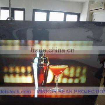 Grey film self adhesive rear manual projection film,high definition transparent rear projection screen