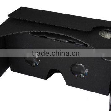 Hot Sell Google Cardboard Black 2.0 With Straps DIY Google Cardboard 3D VR Glasses photo-3