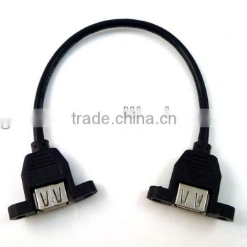 USB A Female To USB A Male Adapter with Screw Lock 1 M cable