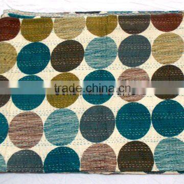 Kantha Quilt Queen Kantha Blanket, Kantha Bedspread Kantha Throw, Quilted Bed Cover Queen Bedding Handmade Quilt REVERSIBLE Thro photo-3