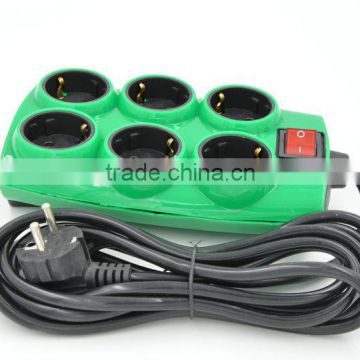 hot sell green european extension socket