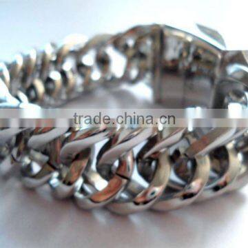 2012 very cool jewelry 316L stainless steel big polish bracelets B758