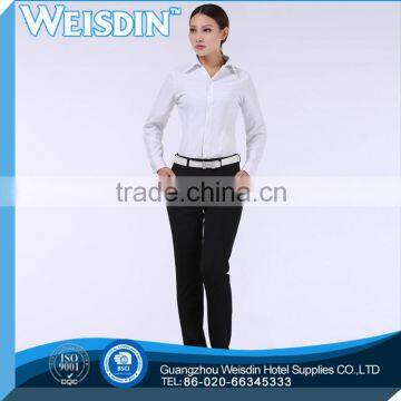 In-Stock Items high quality polyester/cotton high school girl uniform shirt and pleated skirt