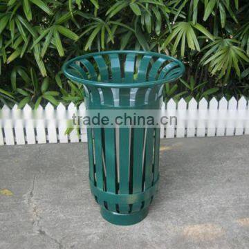 Urban elements street furniture steel public dustbin