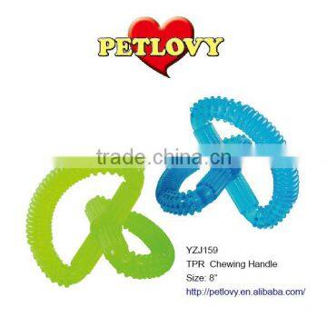 PROMOTIONAL 8" TPR CHEWING HANDLE TPR TOY DOG TOY
