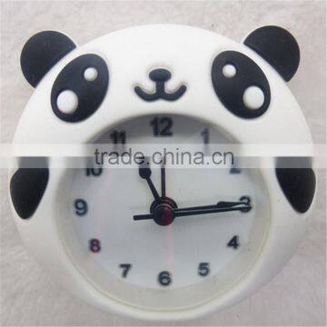 Hot selling cute panda silicone digital alarm clock,promotional gifts silicone alarm clock