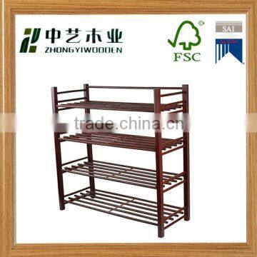 FSC&SA8000 High quality handmade FSC wooden shoe rack wholesale