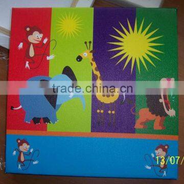 Inkjet Printed stretcher canvas for kids