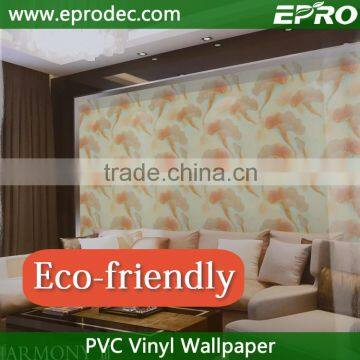 Good Quality 3d vinyl commercial wallcoverings for room decoration