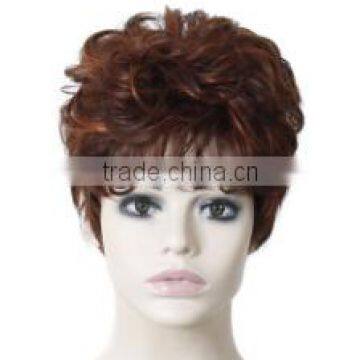 6" Short Curly Wigs African American Wig For Black Women Heat Resistant Realistic Natural Wig