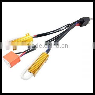 H4 Bi-xenon HID Warning Canceller Wire Canbus Error Resistor H4-3 H4 hi/lo wiring harness 50W