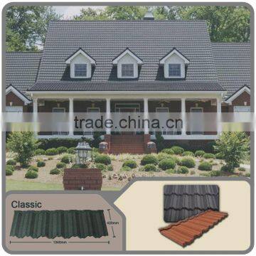 Goldyada Classical stone coated metal roof tiles/low economic cost of roofing types/Guangzhou Roofing construction materials