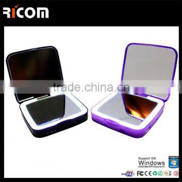 Unique fashion design 3000 mAh portable mirror power bank PB331F