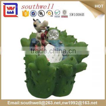 large cactus resin garden fountain for sale, fountain garden