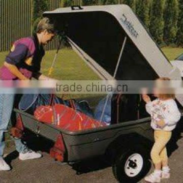 Hard plastic camping trailer