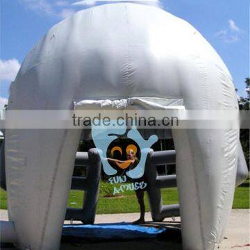 outdoor fun pvc tarpaulin inflatable football helmet tunnel