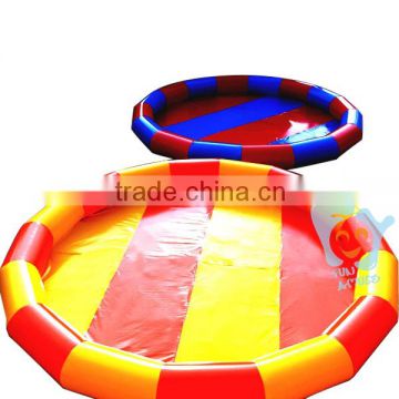 human 0.9mm pvc inflatable paddling 3-ring pool