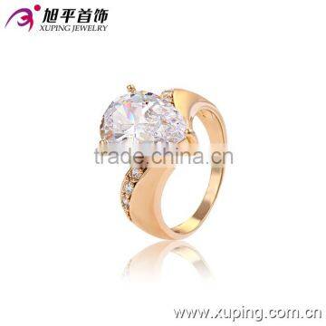 13193 Xuping Fashion Jewelry China Wholesale 18k Gold Ring Designs Luxury Glass Rings Charm Jewelery for Women photo-2