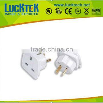 Travel Adaptor 3 Pin UK into 2 Pin Plug USA Adapter