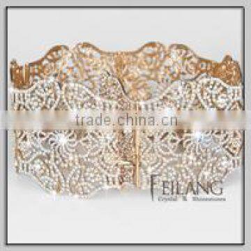 Gold color rhinestone crystal belts