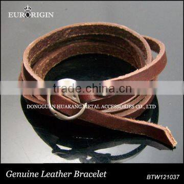 Lovely Angel Thin Multi-wrap Leather Bracelet photo-2