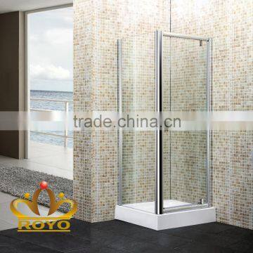 aluminum frame enclosed pivot door shower cubicles