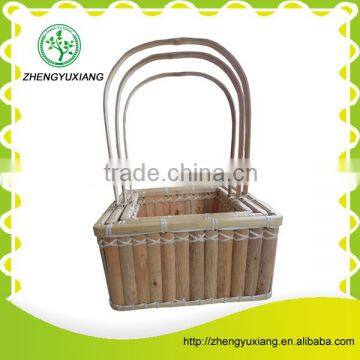 New Design Wood Basket With Handle photo-4