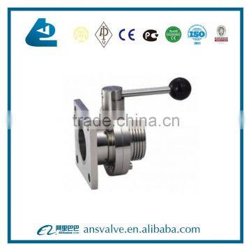 Sanitary Single-flanged Single Thread Butterfly Valve photo-5
