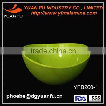 Fashion design melamine wholesale color soup bowl