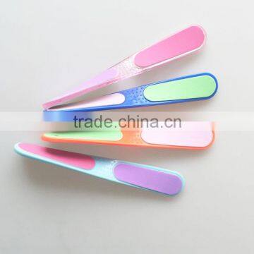 Free sample new style custom twisted printed 4 sides nail polish buffer plastic disposable nail buffer nail file supplier