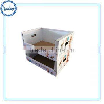 China Manufacturing Paper Corrugated Cardboard Tray,2Tier Tray Design Display Shoes,Shoes Display Rack