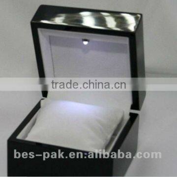 High glossy wooden watch box
