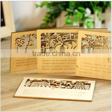 unfinished antique best selling wood card crafts