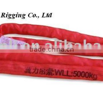 red JA round webbing sling