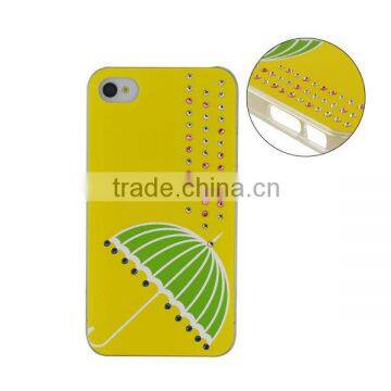 Luxury cell phone cases for iphone,silicone case with metal sticker on the surface