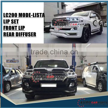 NEWest ARRIVAL!!! For 2016 LC body kits for Land Cruiser LC200 2016year MODE-LISTA style PP front bumper and rear diffuser