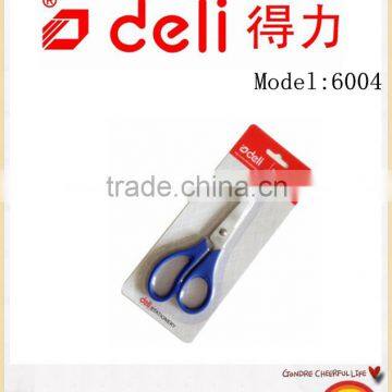 Deli Stainless steel scissors for Office Supply Model 6004 Blue