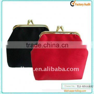 Matte satin coin purse