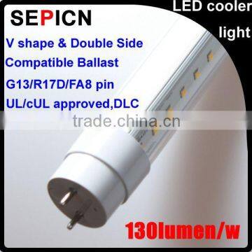 direct replacement T8 T12 free japanese tube 8 4ft LED freezer cooler light 18w Meanwell ul