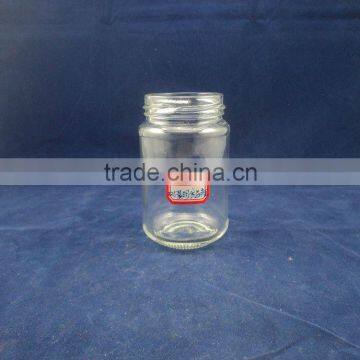 chilli sauce packaging glass container with screw top, food jar