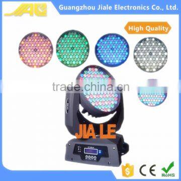 High Lumen 108pcs LED Stage Lights RGBW 11 / 15 Channel Led Moving Head Wash dj Moving Head Lighting