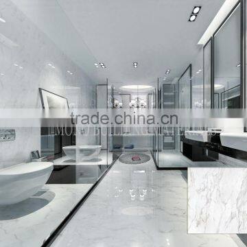 volakas white porcelain marble tile bathroom flooring