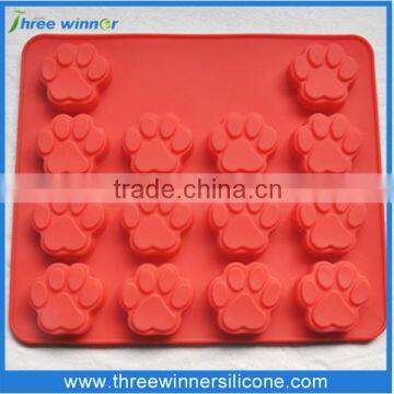 Custom new design silicone cake mould footprint cake moulds