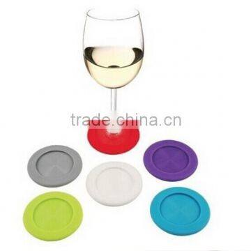 2015 Hotsale Food Grade Creative Design Non-slip Wine Glass Silicone Coaster