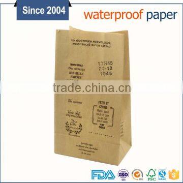 Flat Bottom Food Kraft Paper Bag for Bread Packing photo-4