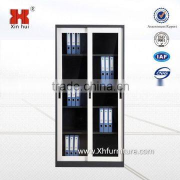 Sliding glass door steel office file cabinet