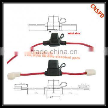 mini single fuse holder with 5A,20A,30A,40A,micro fuse holder with AWG